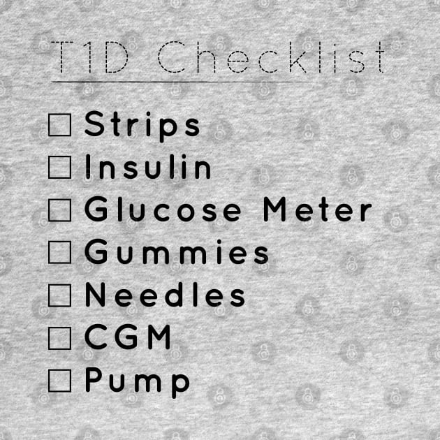 T1D checklist by areyoutypeone